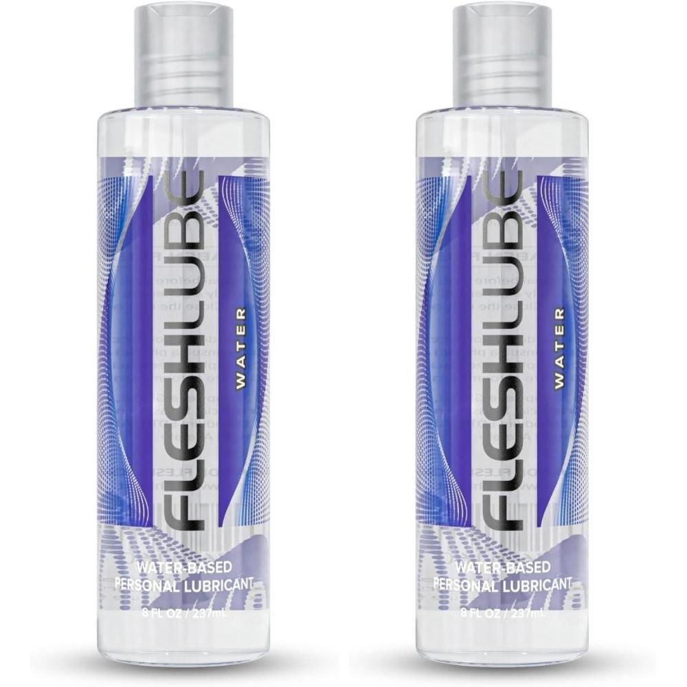 imageFleshlight Fleshlube Water 8 Ounce Lube for Men Women and Couples1 Count Pack of 2