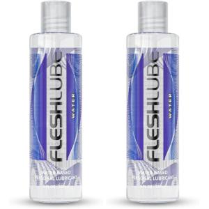 Fleshlight Fleshlube Water | 8 Ounce Lube | for Men, Women and Couples(1 Count (Pack of 2))