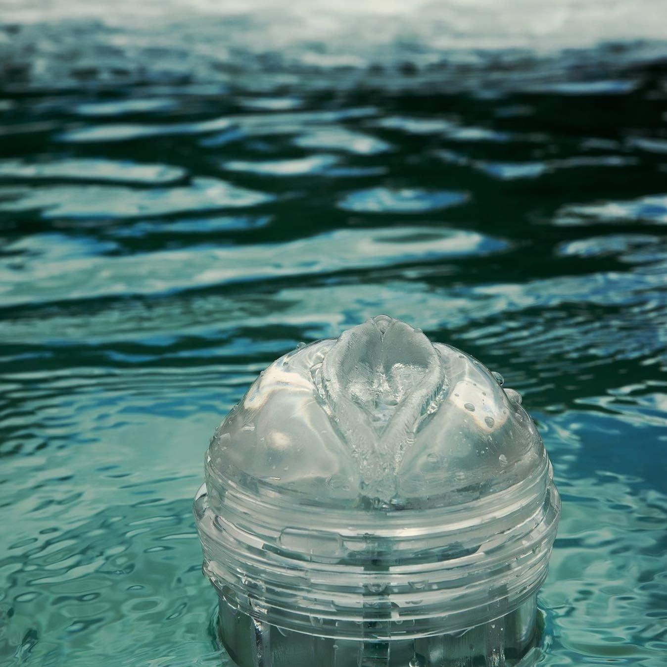 imageOfficial Fleshlight Ice Lady Clear Male Sex Toy with 8 oz Fleshlube Water