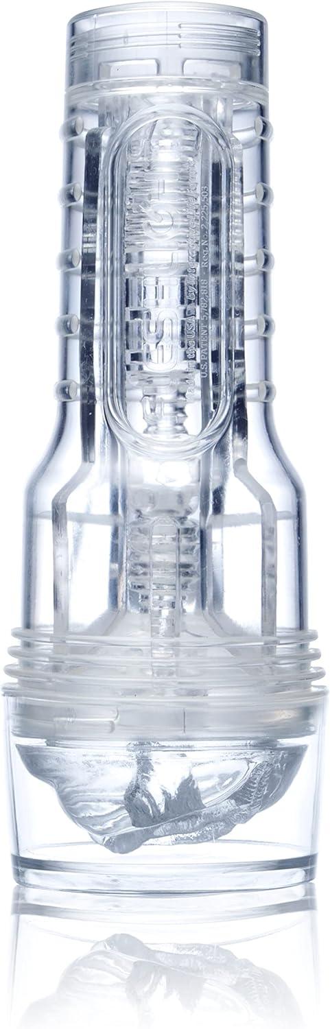 imageOfficial Fleshlight Ice Lady Clear Male Sex Toy with 8 oz Fleshlube Water