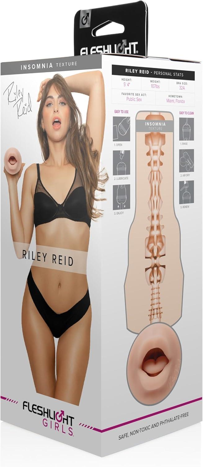 imageFleshlight Girls Riley Reid Insomnia Hyper Real Mouth Sex Toy for Men