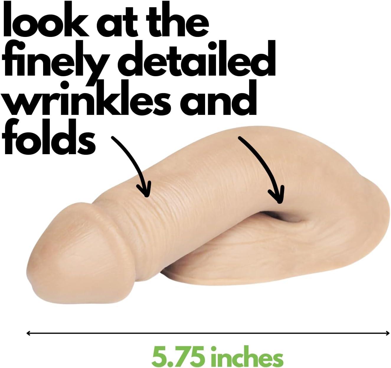 imageFleshlight Packing Penis Medium Caramel Ultra Realistic Mr Limpy Packer Gear for Female to Male Transgender 575 InchesFlesh