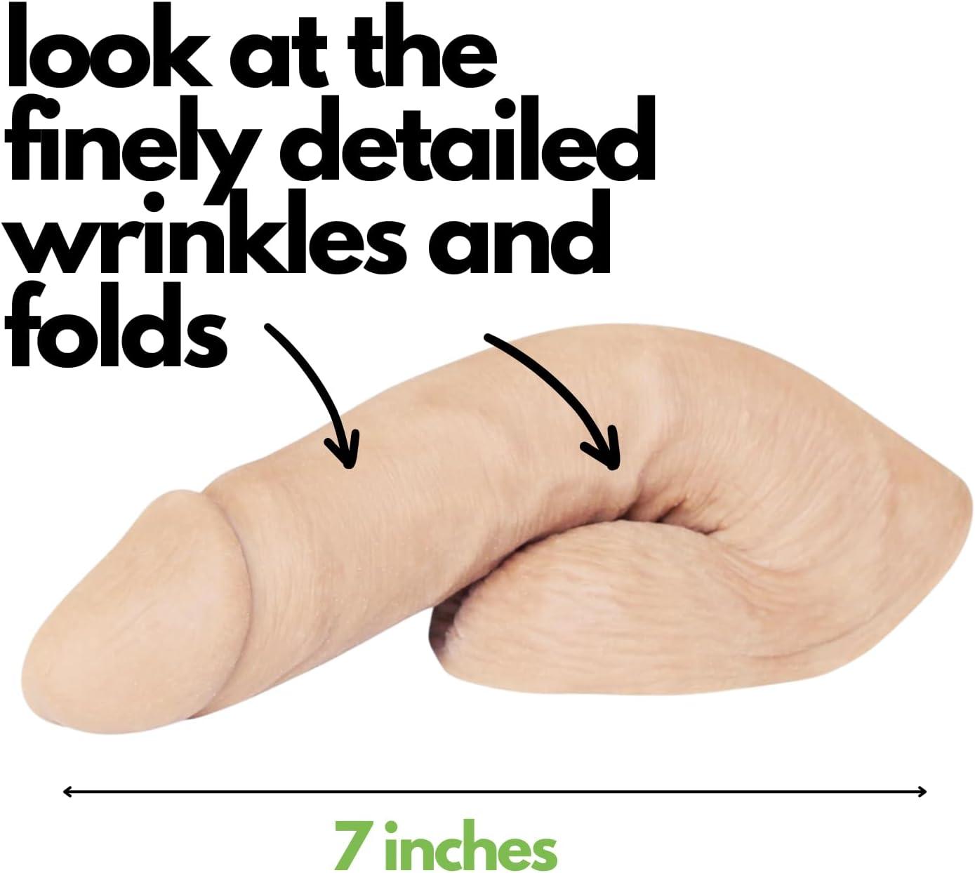 imageFleshlight Packing Penis Medium Caramel Ultra Realistic Mr Limpy Packer Gear for Female to Male Transgender 575 InchesFlesh