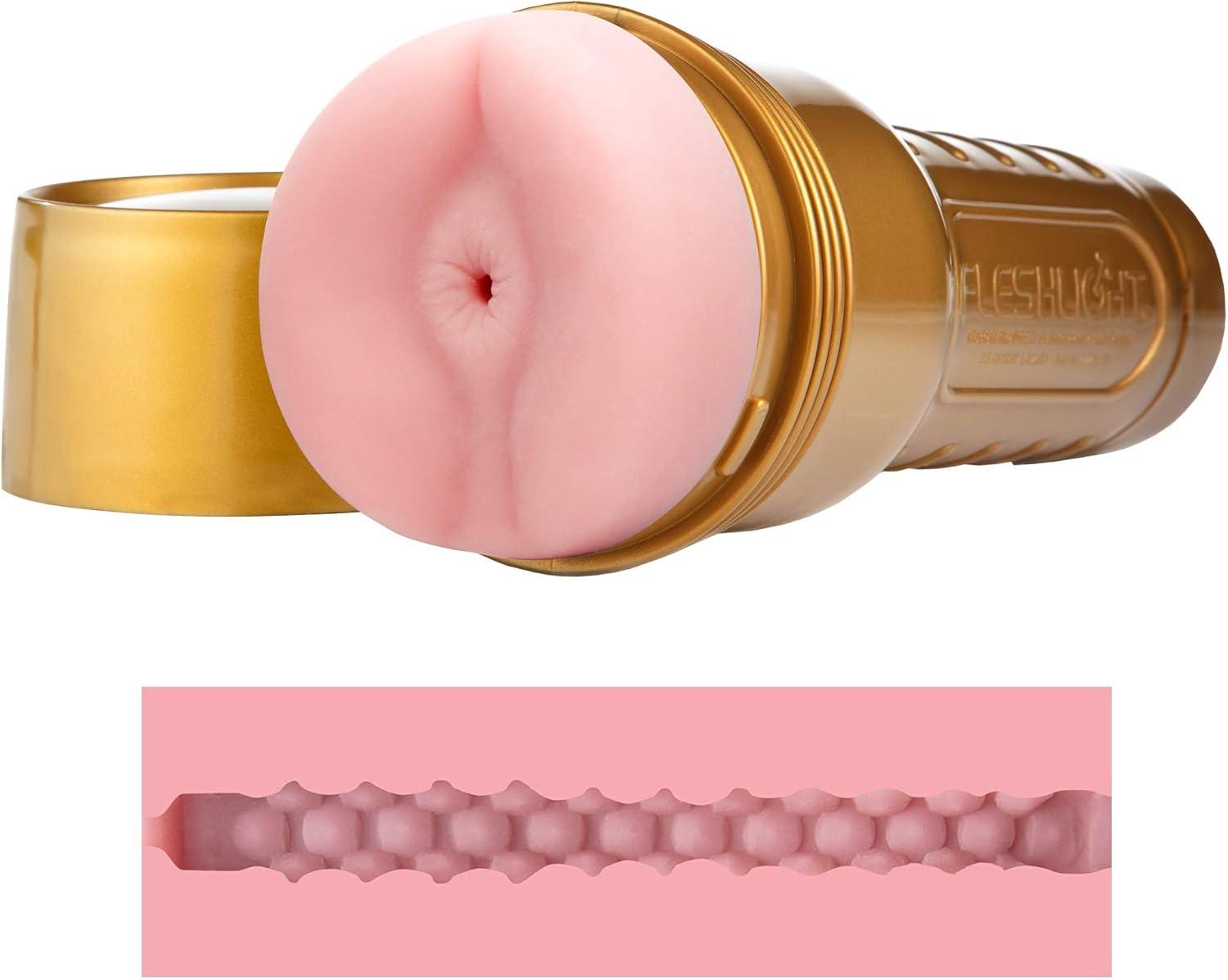 imageFleshlight Pink Butt Stamina Training Unit Male Sex Toy TrainerGold