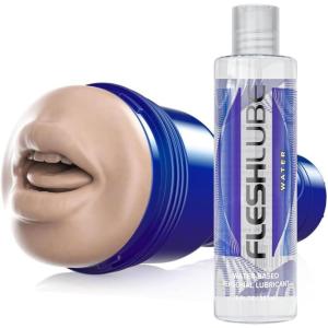 Fleshlight Boost | Blow | Mouth Masturbator| with 8 oz Fleshlube Water