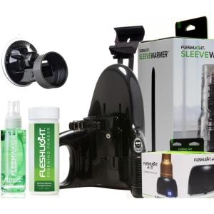 Fleshlight Extreme Pro Bundle | Launch, Sleeve Warmer, Shower Mount, Care Pack