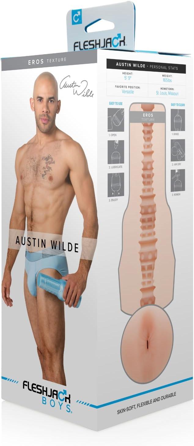 imageFleshlight Fleshjack Boys Austin Wilde Eros Realistic ButtPowder Blue